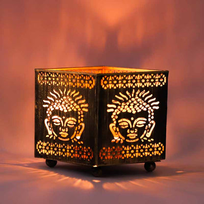 Buddha Table Top Shadow Diya - Pair - Home Decor Essential